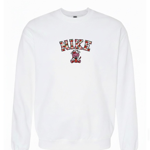 Nike Strawberry Cow Embroidered Sweater - Picture 1 of 1